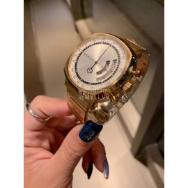 Gucci Grip Series Interlocking Double G Rubber Strap Watch White