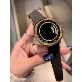 Gucci Grip Series New Interlocking Double G Rubber Strap Watch