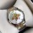 Gucci Bee Pattern 316 Fine Steel Strap Watch