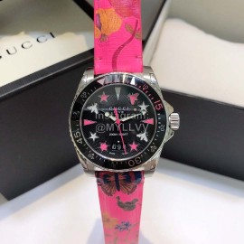 Gucci 40mm Dial Cowhide Strap Watch For Women