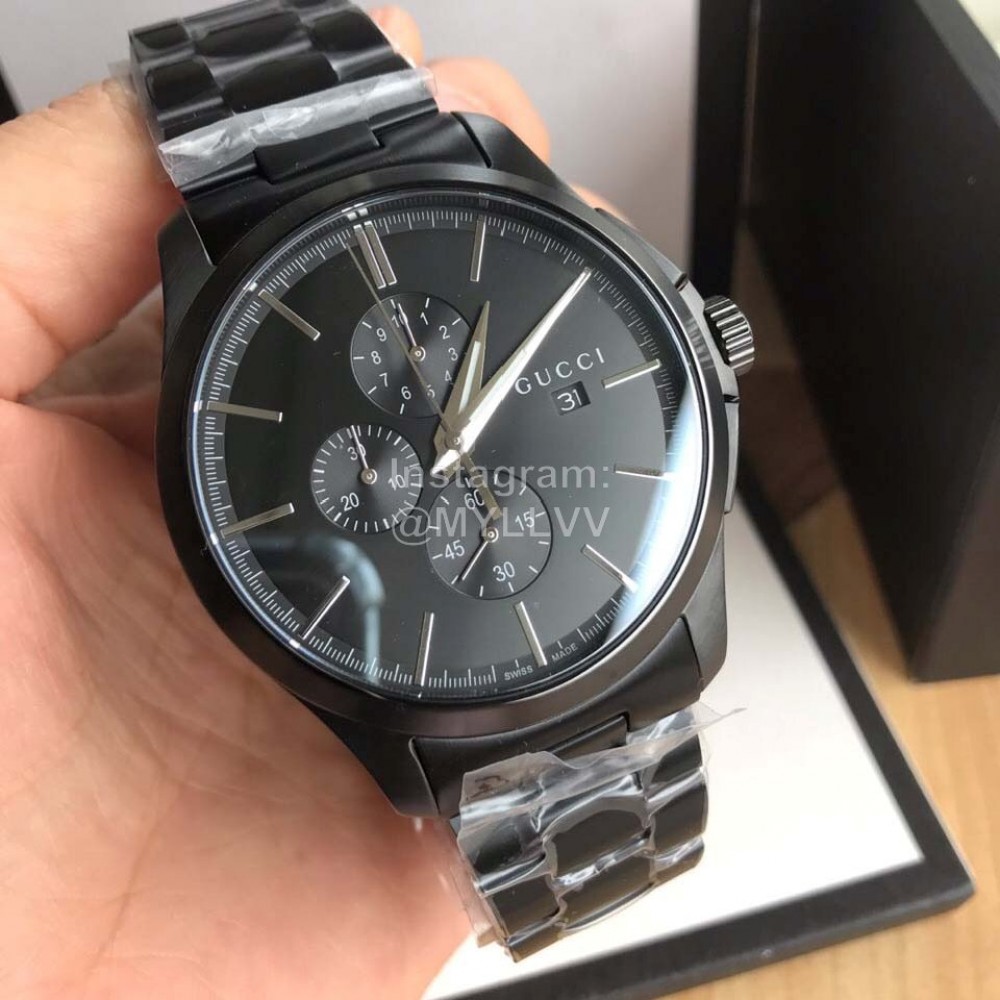 Gucci Timeless Series Multifunctional Six Needle Quartz Movement Watch Black