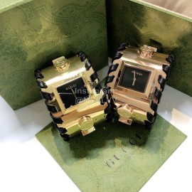 Gucci New Gold Square Dial Bracelet Watch