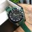 Gucci Luminous Green Rubber Strap Watch 