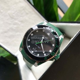 Gucci Luminous Green Rubber Strap Watch 