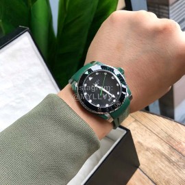Gucci Luminous Green Rubber Strap Watch 
