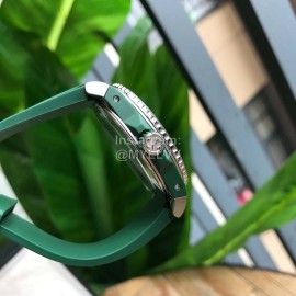 Gucci Luminous Green Rubber Strap Watch 