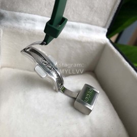 Gucci Luminous Green Rubber Strap Watch 