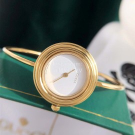 Gucci White Dial Bracelet Watch For Women