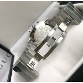 Gucci Grip Series Fine Steel Dial Watch Silver