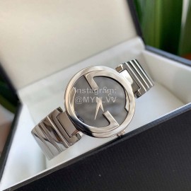 Gucci Double G Dial Sapphire Glass Steel Strap Watch