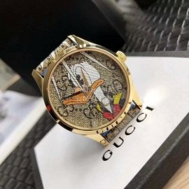 Gucci G-Timeless Series Fashion Donald Duck Print Watch