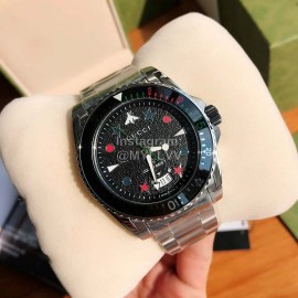 Gucci 200m Waterproof 316 Fine Steel Case Strap Watch