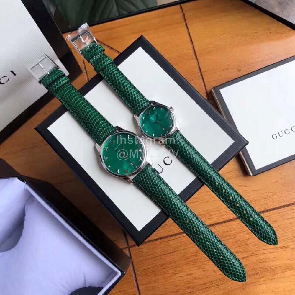 Gucci Sapphire Glass 50m Waterproof Watch For Women Green