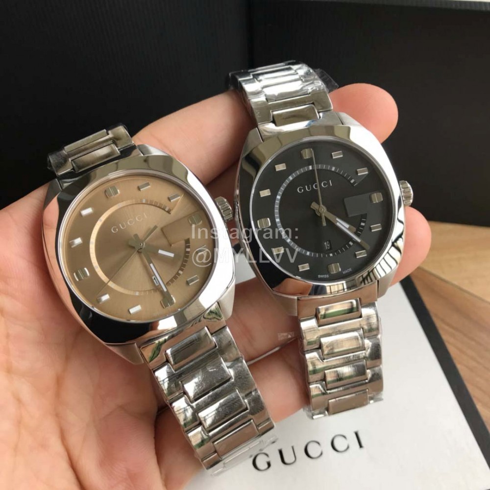 Gucci Steel Strap Sapphire Glass Watch For Men And Women