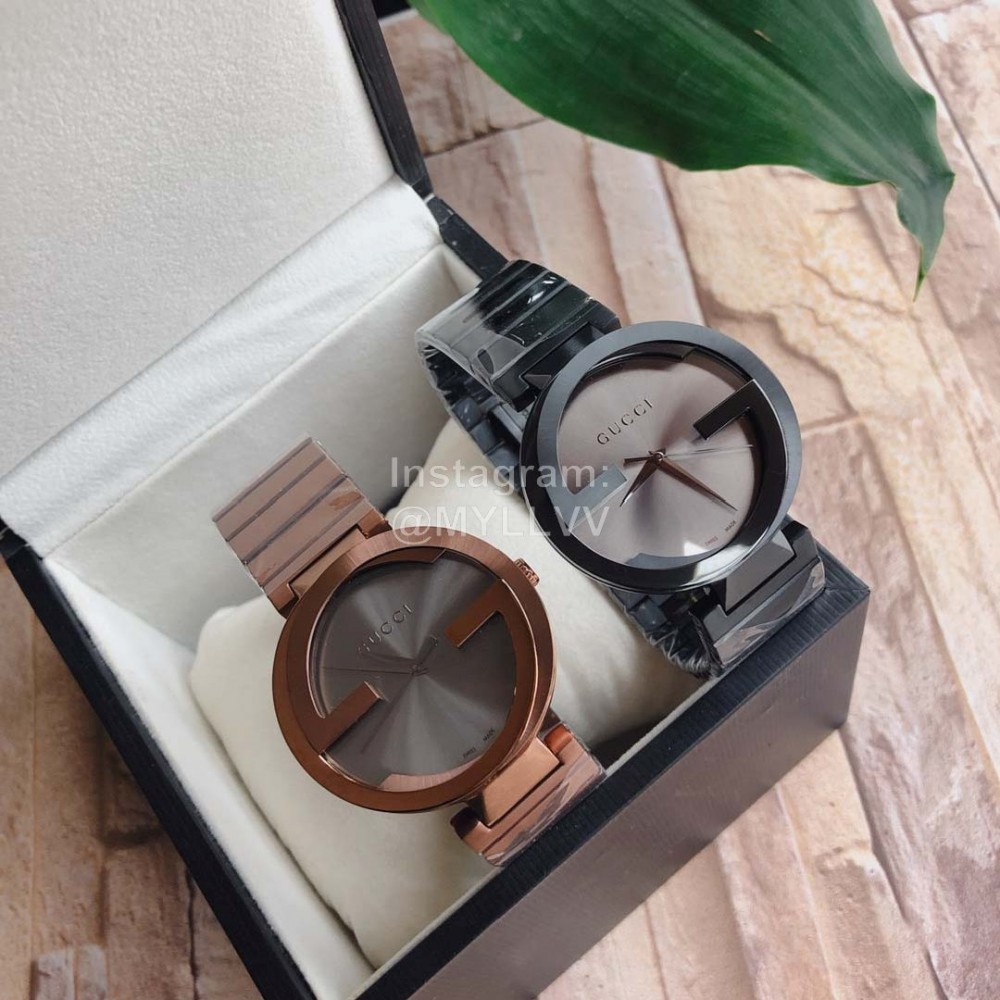 Gucci 42mm Dial Double G Sapphire Glass Watch