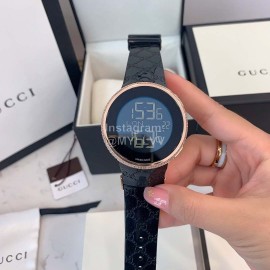 Disney Gucci Grip Leather Strap Watch