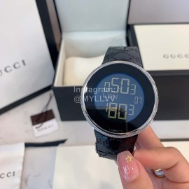 Disney Gucci Grip Leather Strap Watch