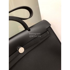Hermes Black Herbag 39cm Handbag Crossbody Bag 