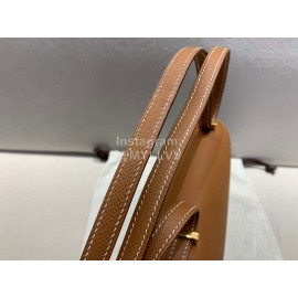 Hermes Constance 18cm Epsom Leather Crossbody Bag Brown