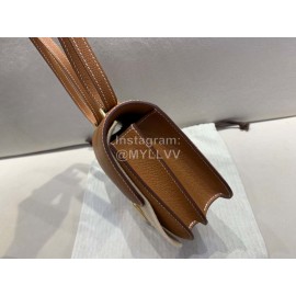 Hermes Constance 18cm Epsom Leather Crossbody Bag Brown