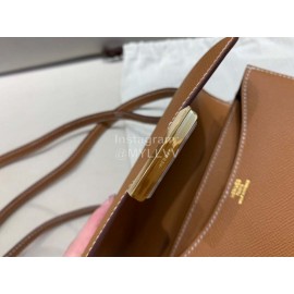 Hermes Constance 18cm Epsom Leather Crossbody Bag Brown