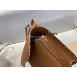 Hermes Constance 18cm Epsom Leather Crossbody Bag Brown
