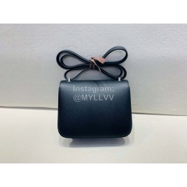 Hermes Constance 18cm Epsom Leather Crossbody Bag Black