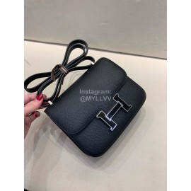 Hermes Constance 18cm Epsom Leather Crossbody Bag Black