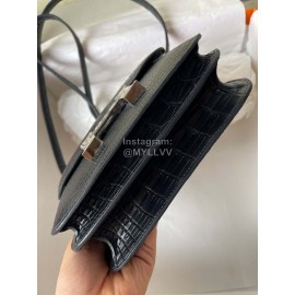 Hermes Constance 18cm Epsom Leather Black Crossbody Bag