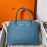 Hermes Bolide Epsom Leather Handbag Blue