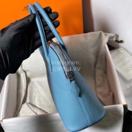Hermes Bolide Epsom Leather Handbag Blue
