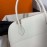 Hermes Bolide Epsom Leather Handbag White