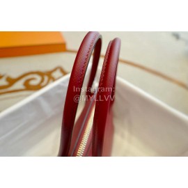 Hermes Bolide Epsom Leather Handbag Red