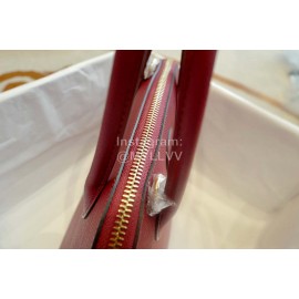 Hermes Bolide Epsom Leather Handbag Red