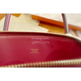 Hermes Bolide Epsom Leather Handbag Red
