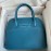 Hermes Bolide Tc Leather Handbag Blue