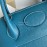 Hermes Bolide Tc Leather Handbag Blue