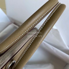 Hermes Bolide Tc Leather Handbag Gray