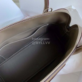 Hermes Bolide Tc Leather Handbag Gray
