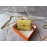Hermes Clic Leather Gold Buckle Square Crossbody Flap Bag Yellow