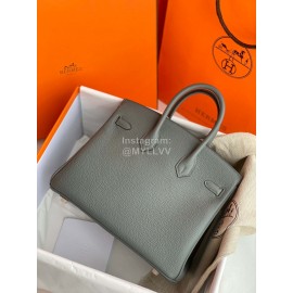 Hermes Birkin Togo Leather Handbag Green For Women