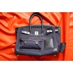 Hermes Birkin 35 Cargo Canvas Handbag Black