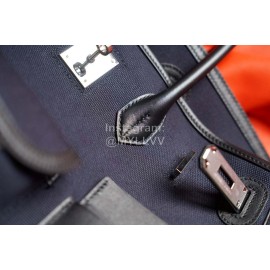 Hermes Birkin 35 Cargo Canvas Handbag Black