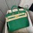 Hermes Birkin 25cm Lizard Leather Handbag Green