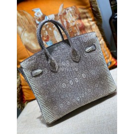 Hermes Birkin 25cm Lizard Leather Handbag Ombre