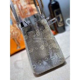 Hermes Birkin 25cm Lizard Leather Handbag Ombre