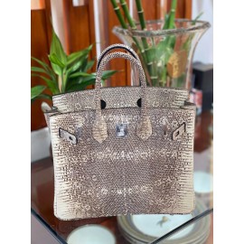 Hermes Birkin 25cm Lizard Leather Handbag Ombre