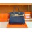 Hermes Bleu De Malte Alligator Leather Handbag