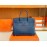 Hermes Bleu De Malte Alligator Leather Handbag