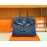 Hermes Bleu De Malte Alligator Leather Handbag
